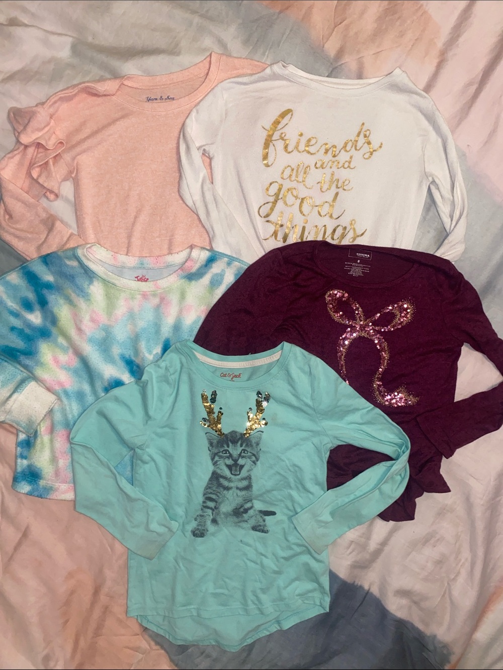 5 Girls Long-Sleeve Top Size 7/8 USED